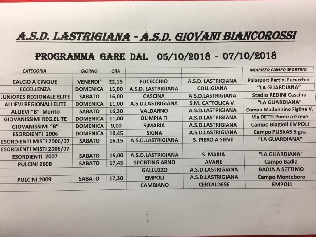 Programma Lastrigiana 07-10